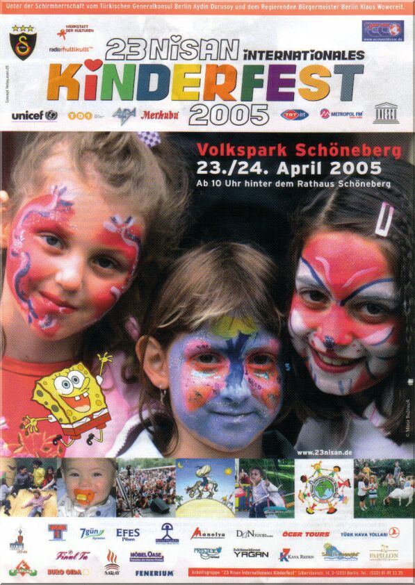 23 Nisan Internationales Kinderfest - 23 Nisan Uluslararas� �ocuk �enli�i